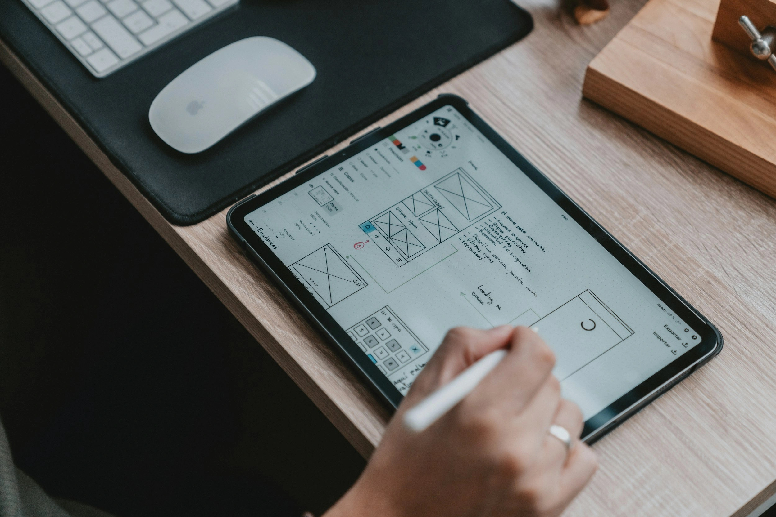 Discovery stage: working with briefs and tablet prototypes